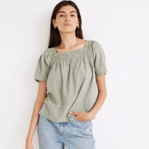 NWOT Madewell squareneck flowy top